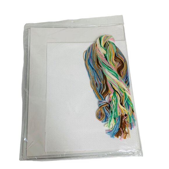 Janlynn Baby Counted Cross Stitch Kit Sleepy Bunnies Birth Announcement Gift - Picture 2 of 9